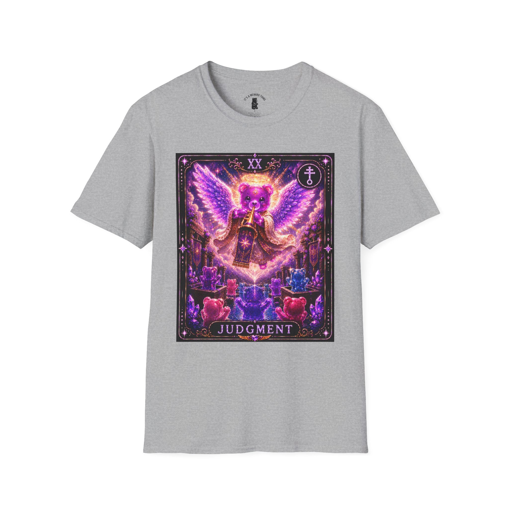 Judgment Tarot Mystic Purple Angel Oozy Bear Gummy Special Addition- Graphic Shirt