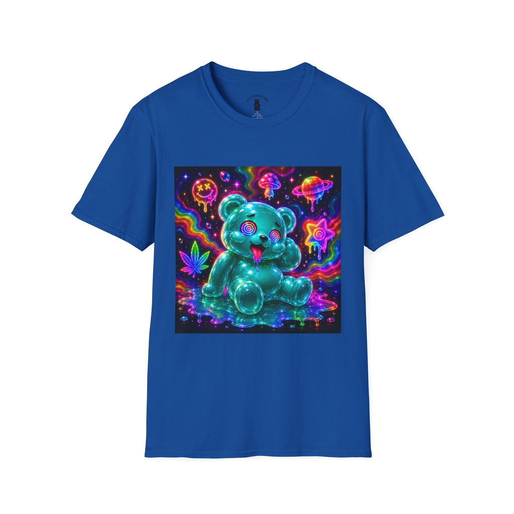 Psychedelic Neon Special Addition Oozy Bear Gummy Friend— Graphic Shirt (Adult Only)