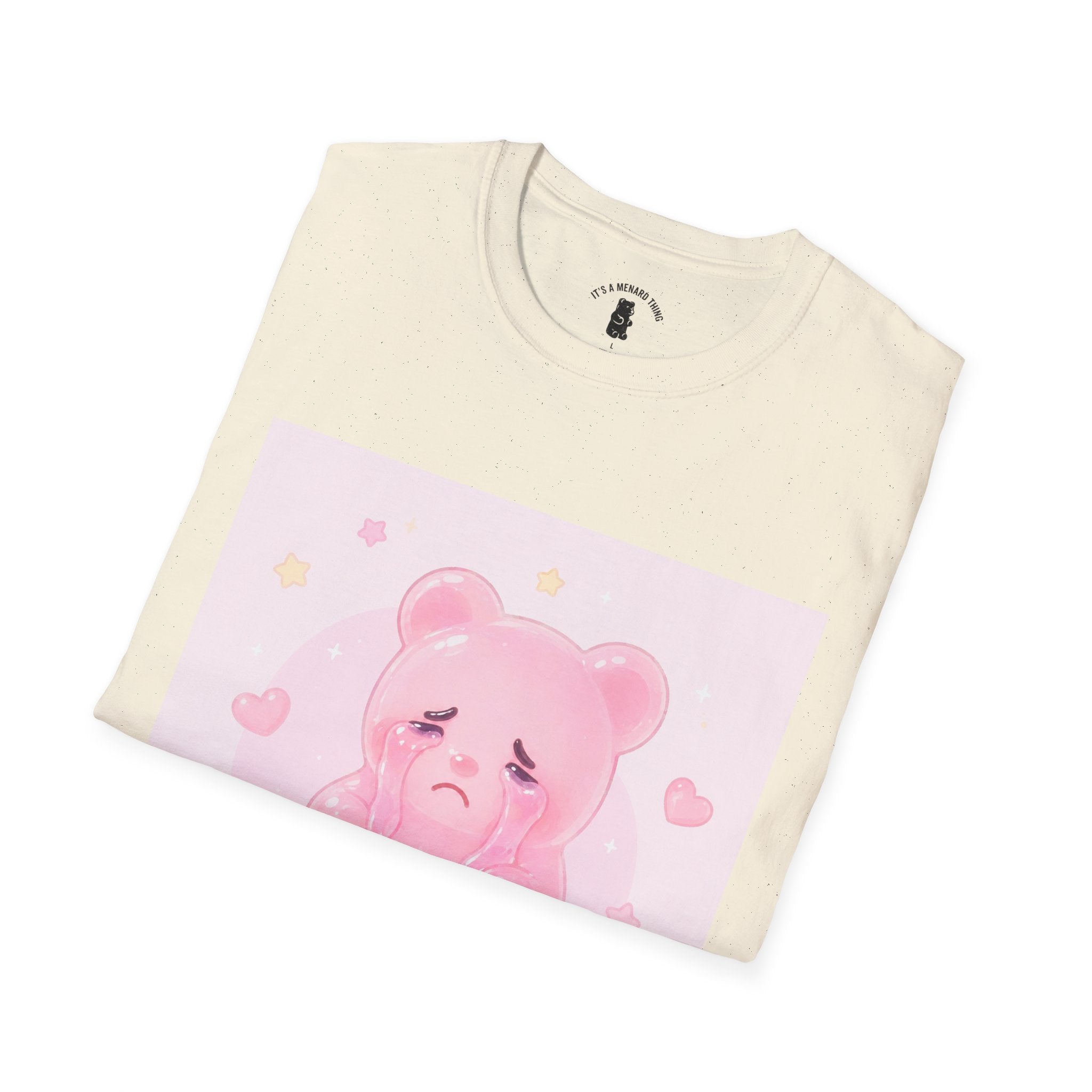 Crying Pink Gooey Gummy Bear- Graphic Tee