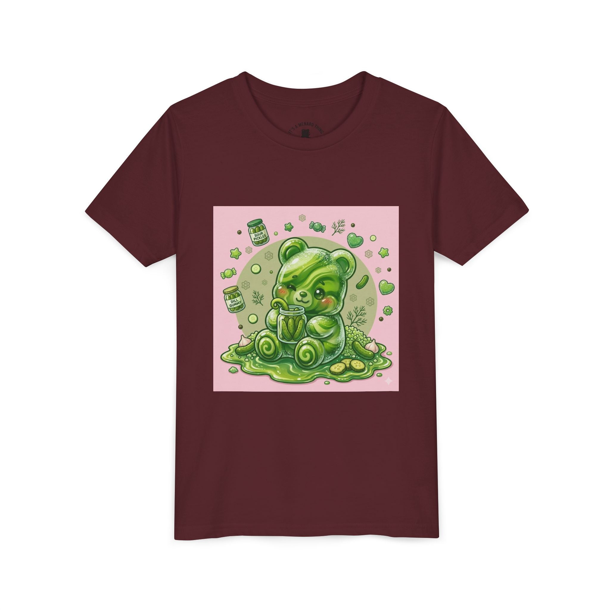 Tart Dilly Green Pickle Gooey Gummy- Graphic Youth T-Shirt