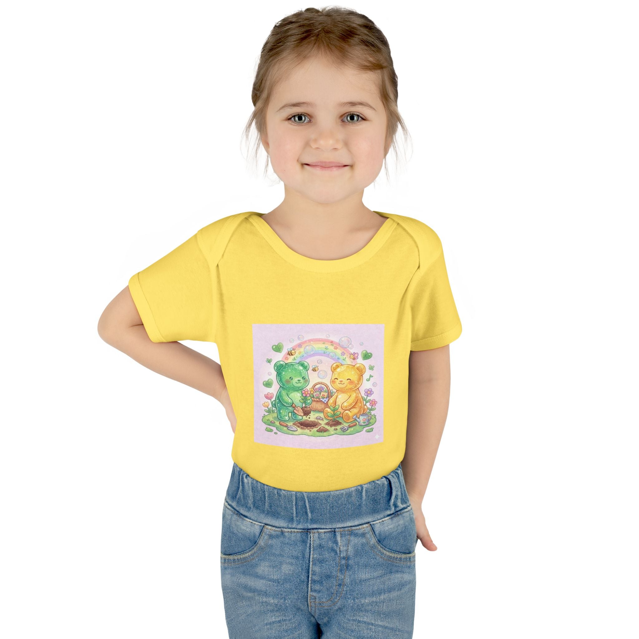 Infant Bodysuit — Gooey Gummy Bears Gardening Baby Onesie