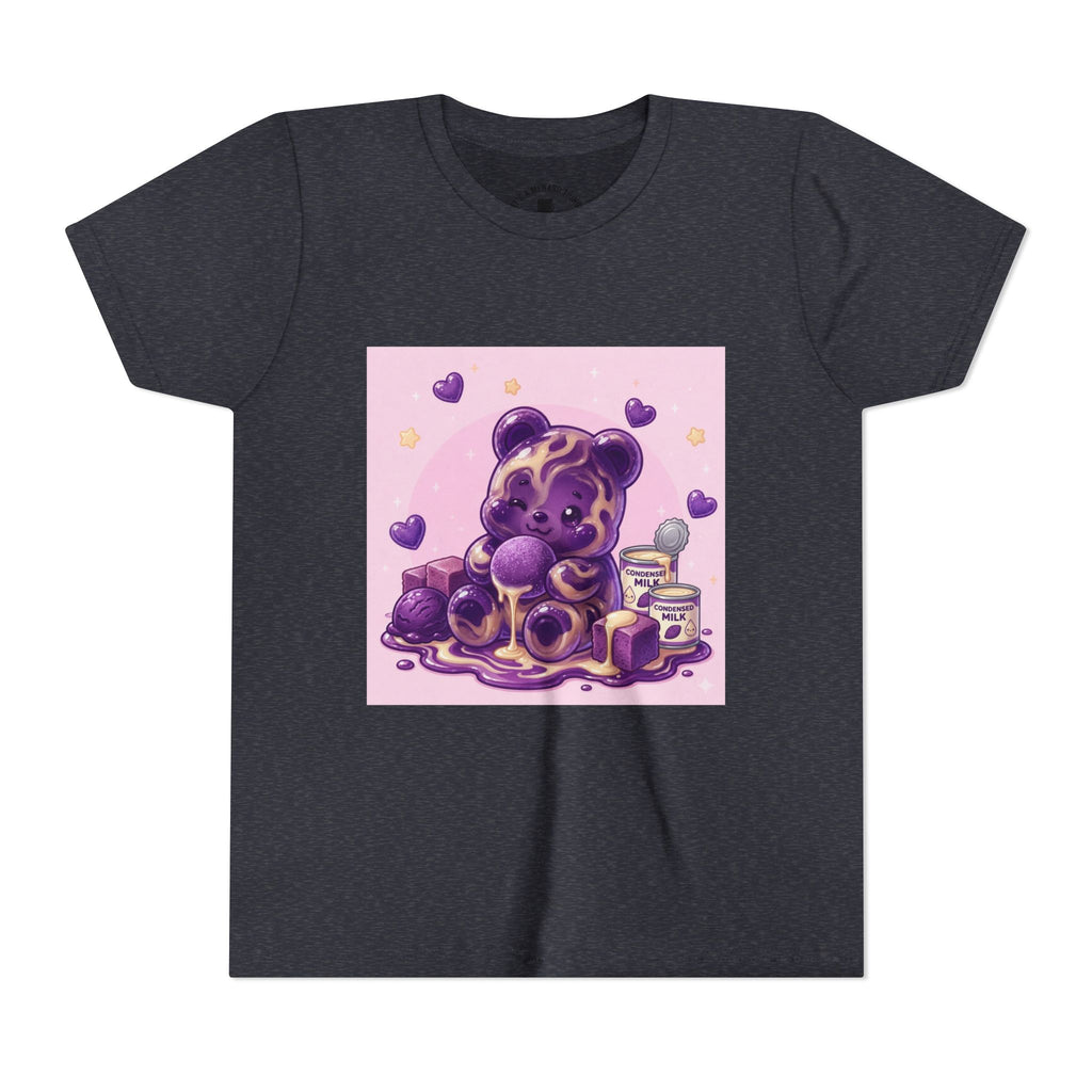 Ube & Condensed Milk Snack roll Gooey Gummy Bear Graphic Youth T-Shirt