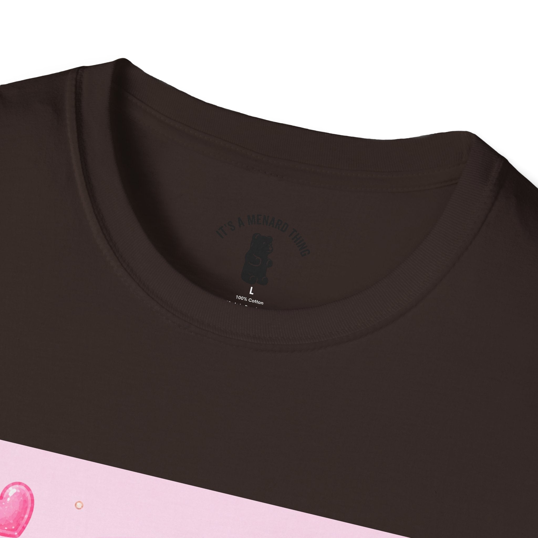 Champagne Pink Boozy Gooey Gummy Bear- Kawaii Graphic T-Shirt