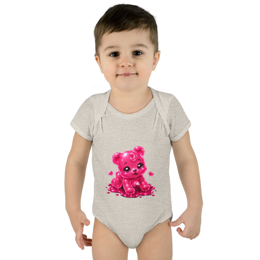 Pink Gummy Bear Infant Bodysuit - Cute Baby Shower Gift
