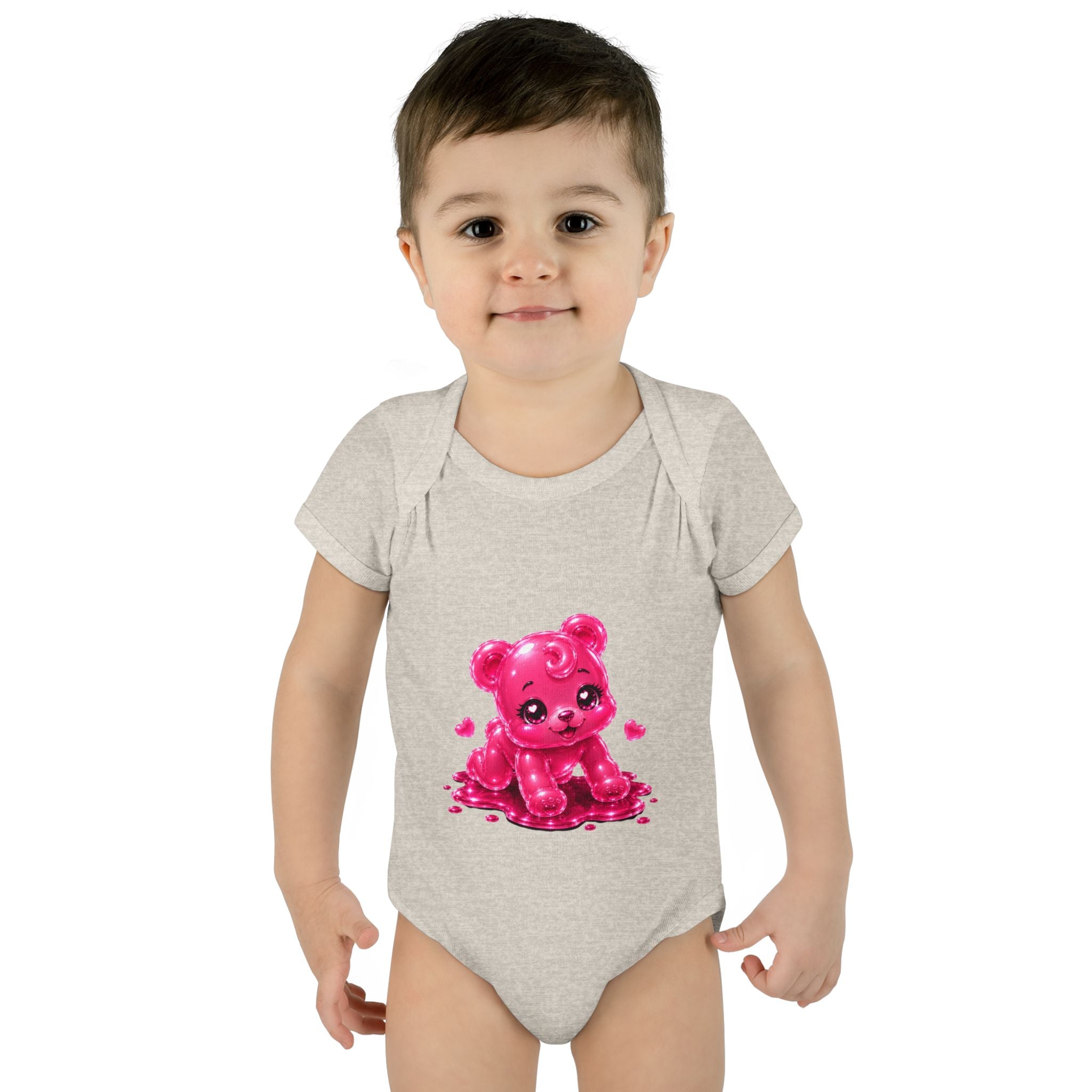 Pink Gummy Bear Infant Bodysuit - Cute Baby Shower Gift