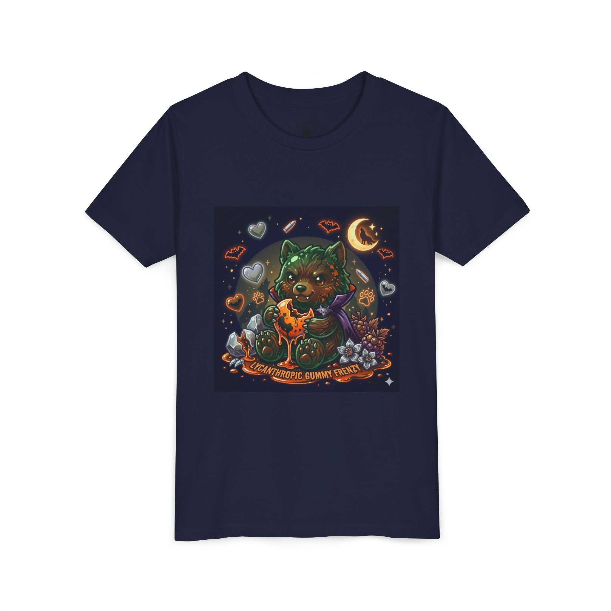 Halloween Werewolf Gooey Gummy Bear- Youth T-Shirt