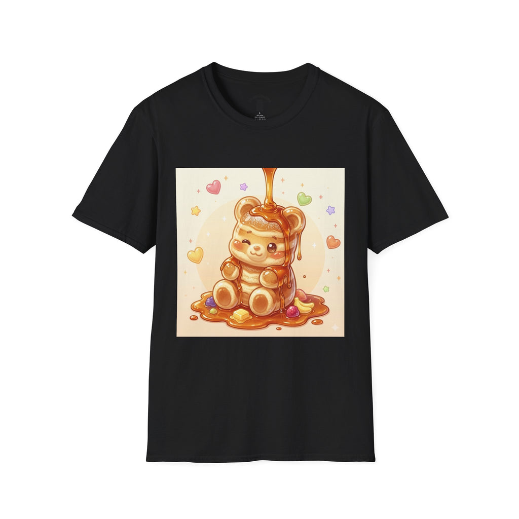 Cute Thick Fluffy Pancake Gooey Gummy Bear — Kawaii Illustration