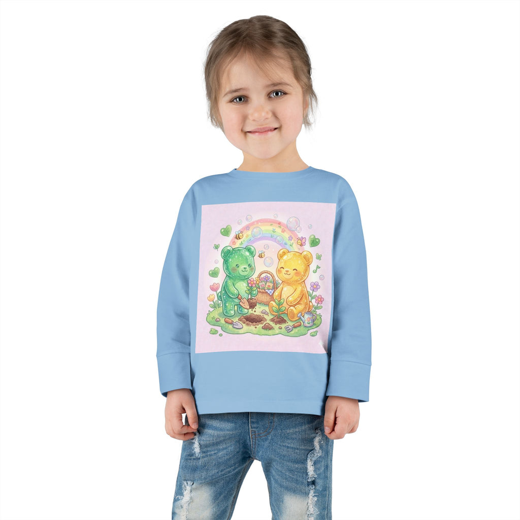 Let's Build a Garden, Oozy Bear Friends Gummy Duo- Graphic Long Sleeve Shirt