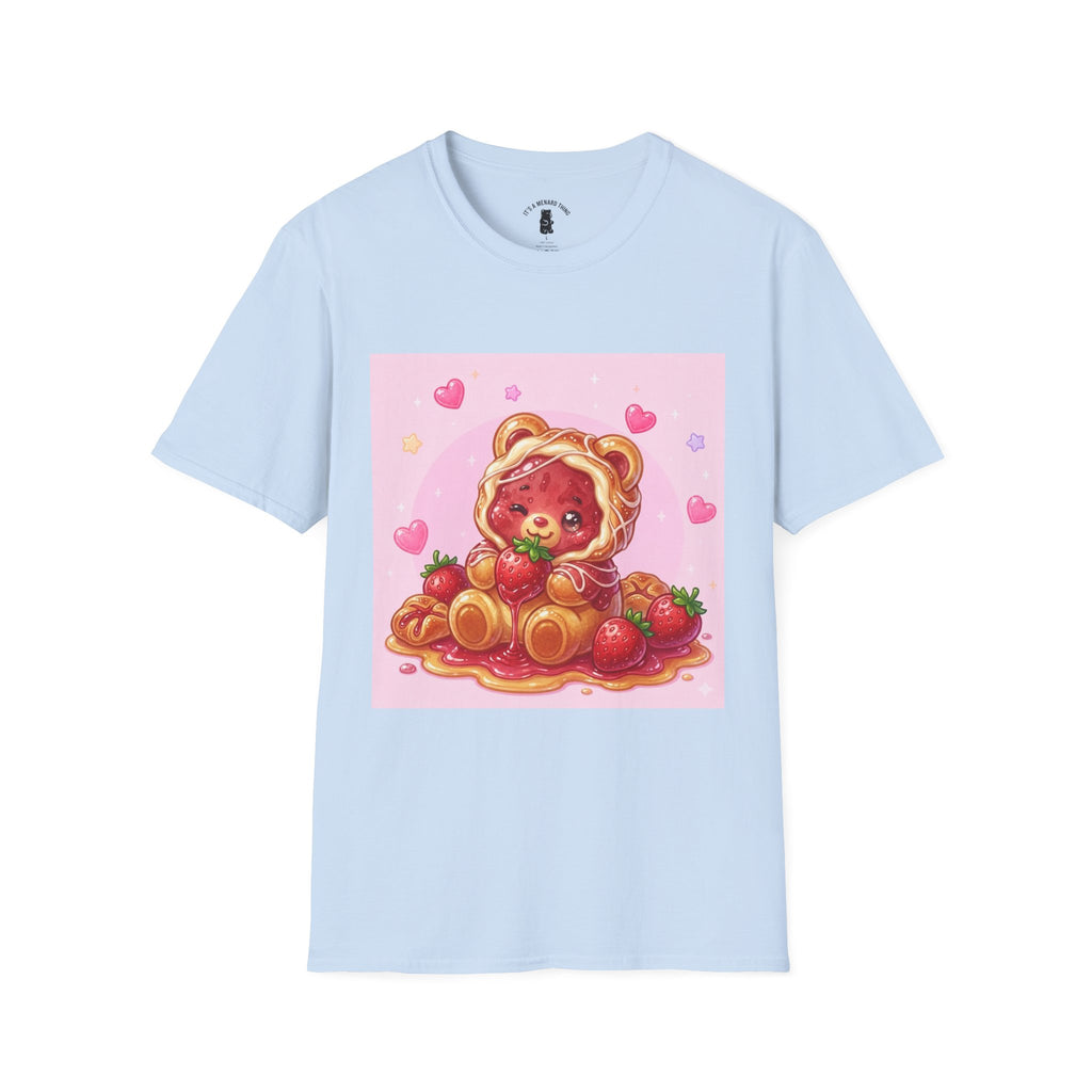 Strawberry Danish Gooey Gummy Bear- Cute Graphic T-Shirt