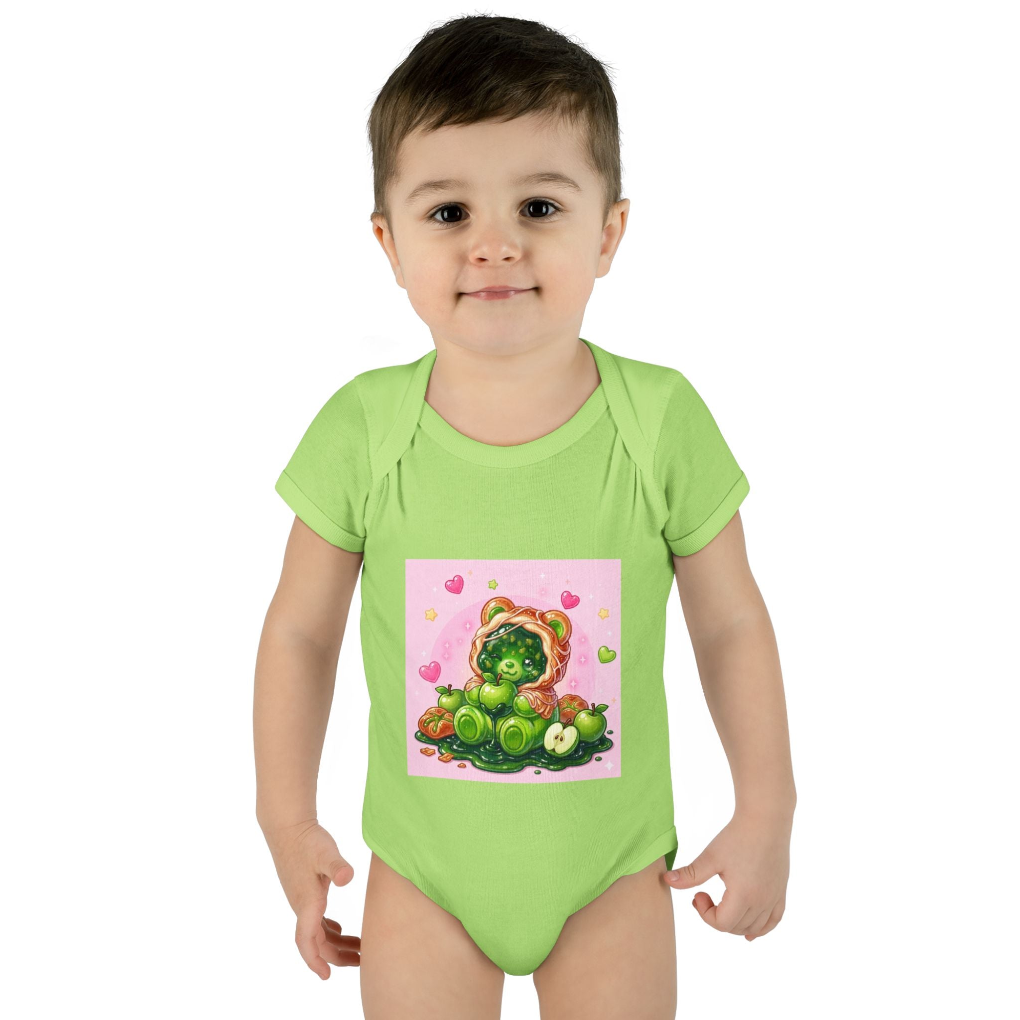 Green Apple Danish Gooey Gummy Bear in Puff PJs
