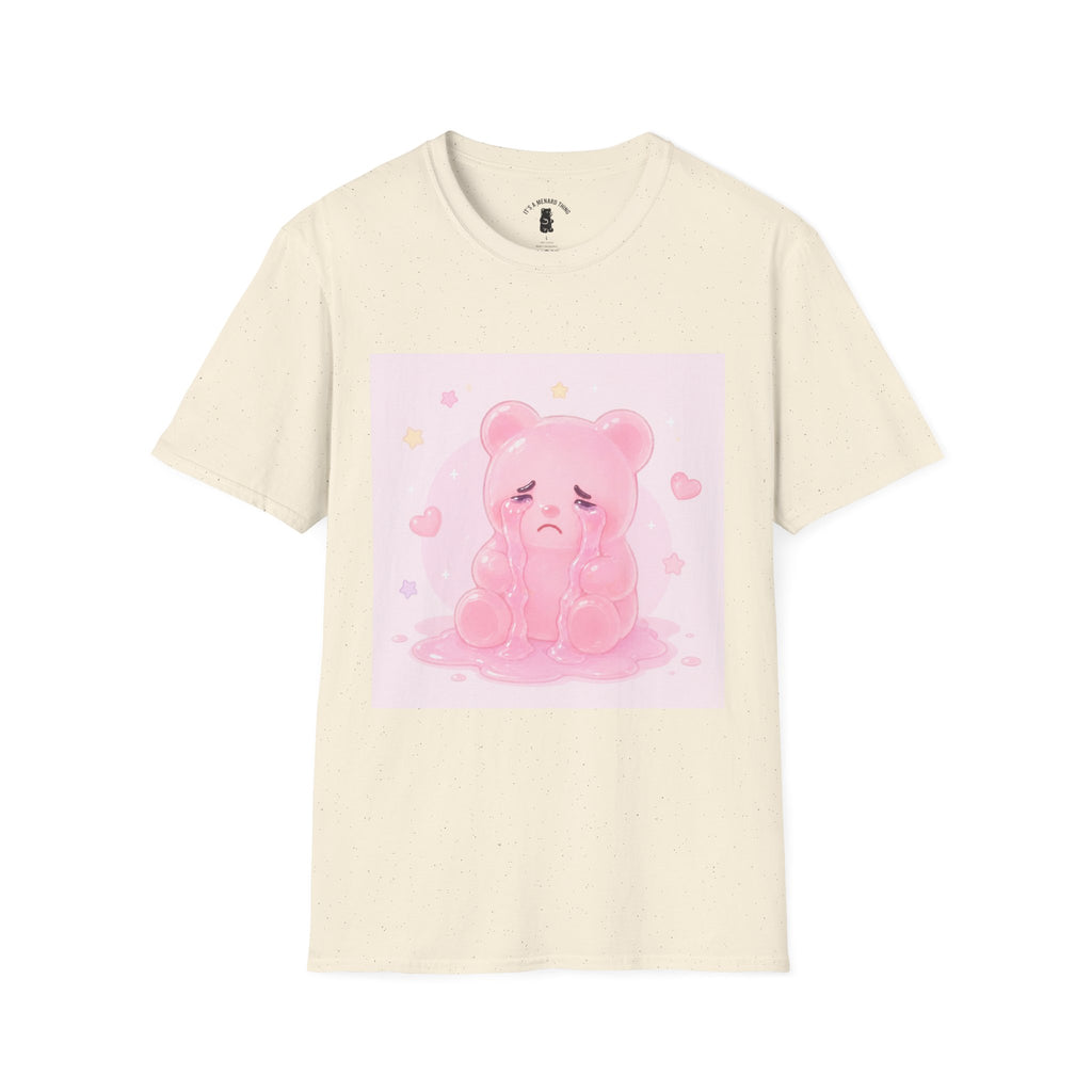 Crying Pink Gooey Gummy Bear- Graphic Tee