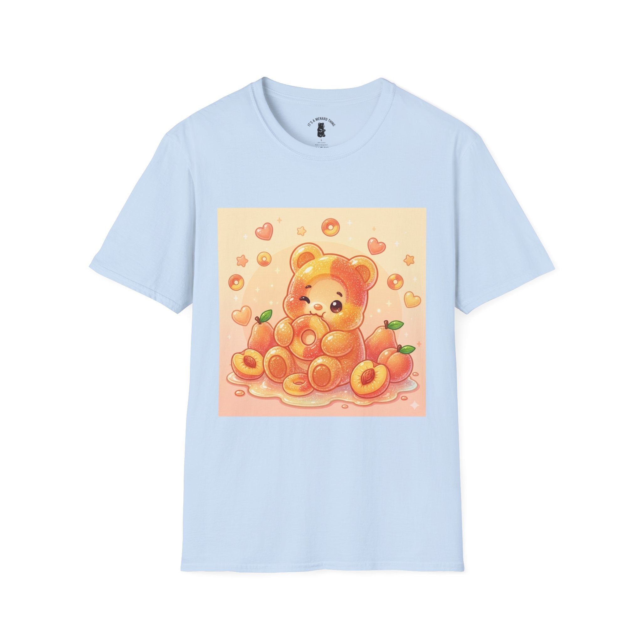 Peach Ring Gooey Gummy Bear- Cute Graphic T-Shirt