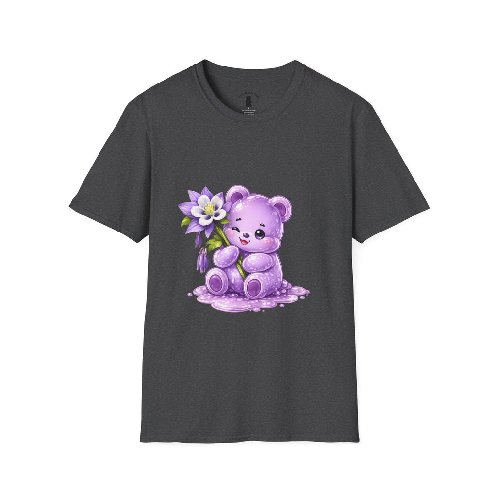 Pretty Purple Flower, Special Oozy Bear Gummy- Graphic Shirt