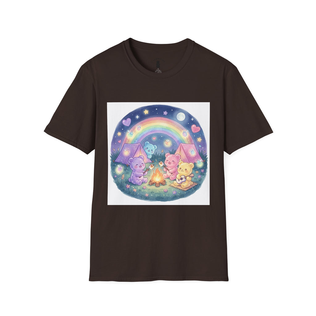 Campfire days and Toasted Marshmallows, Gooey Gummy Friends- Kawaii Graphic T-Shirt