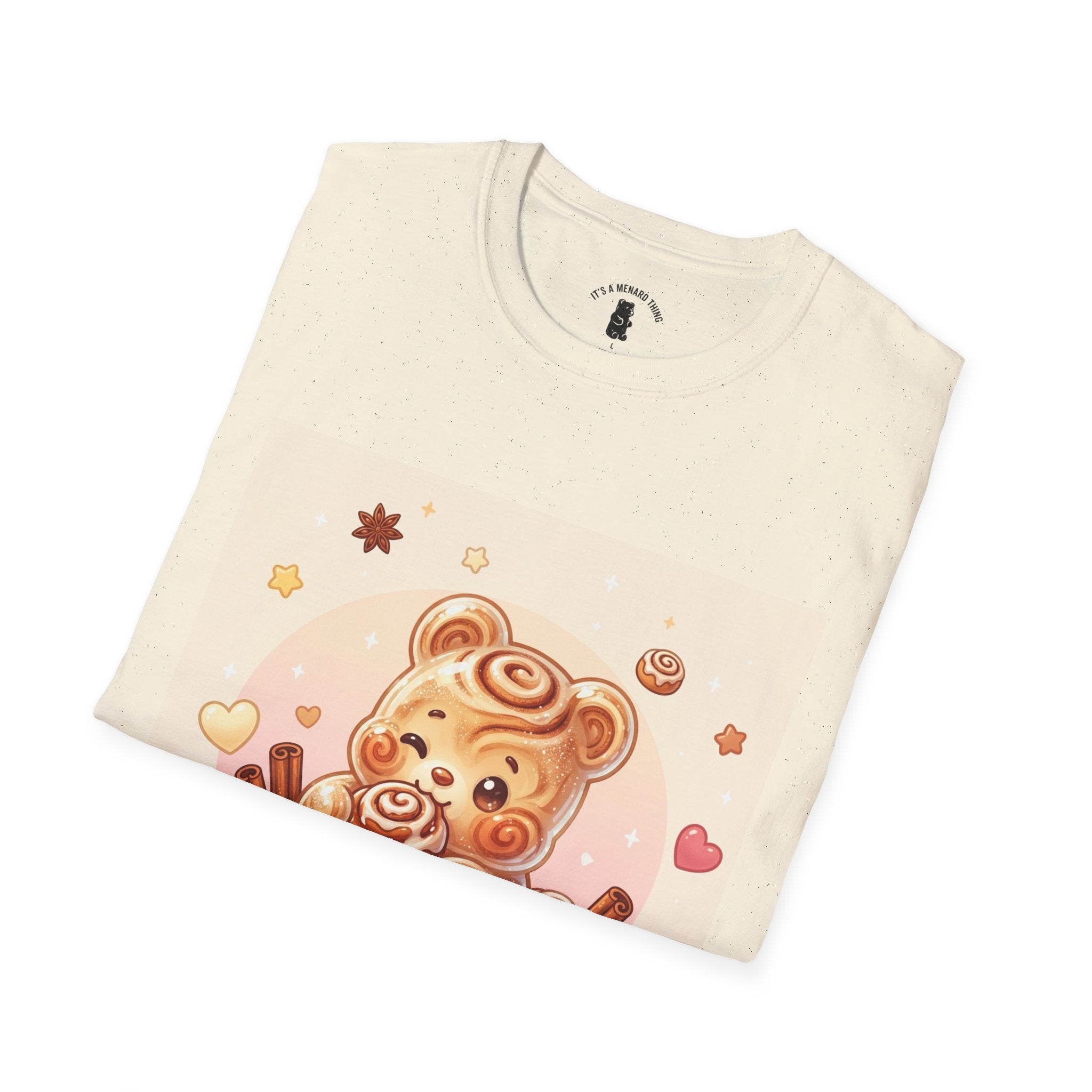 Warm Fresh Baked Cinnamon Rolls, Frosted Gooey Gummy Bears — Cute Cozy Graphic Tee