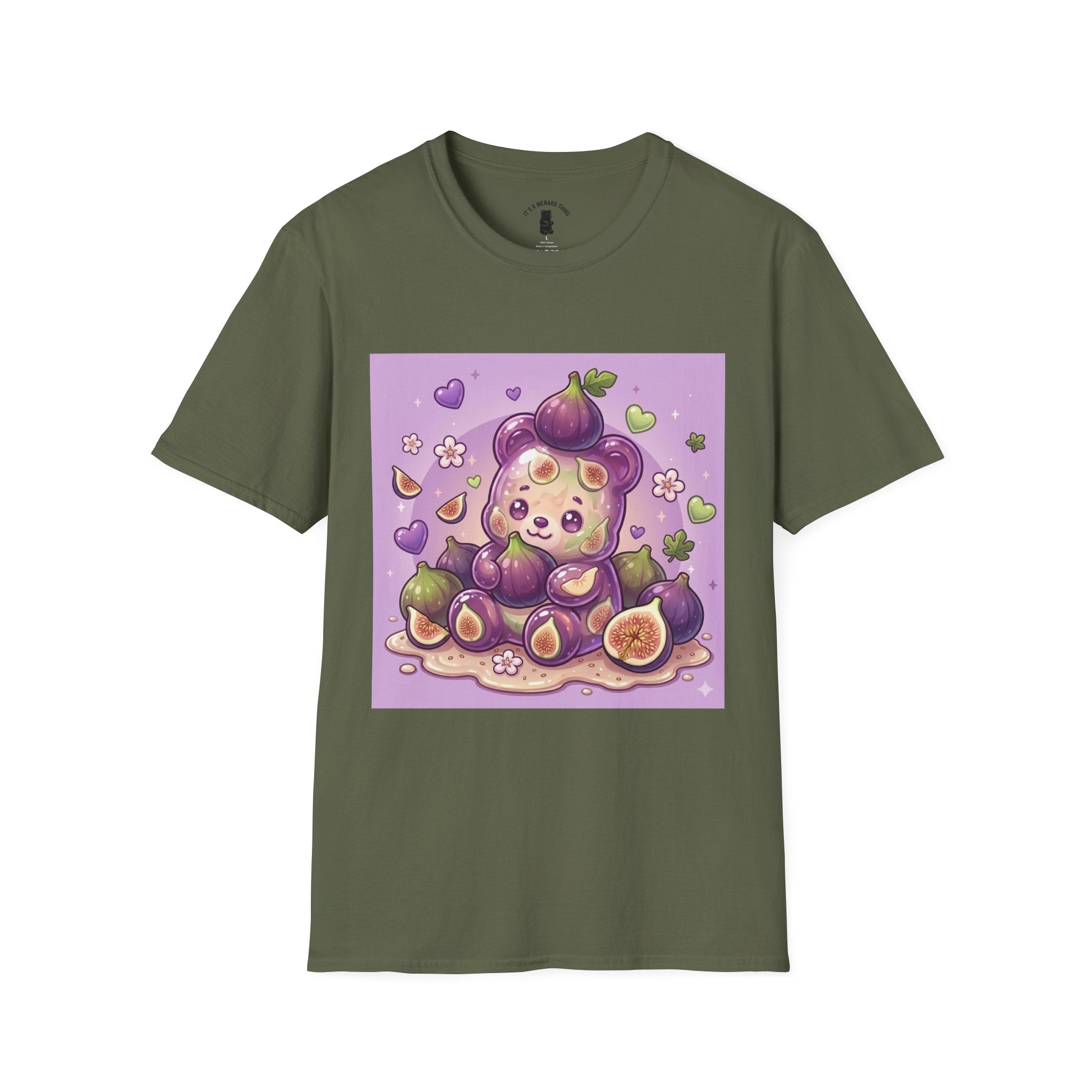 Delicious Ripe Fig, Exotic Oozy Gummy Bear Friend — Kawaii Fruit Design