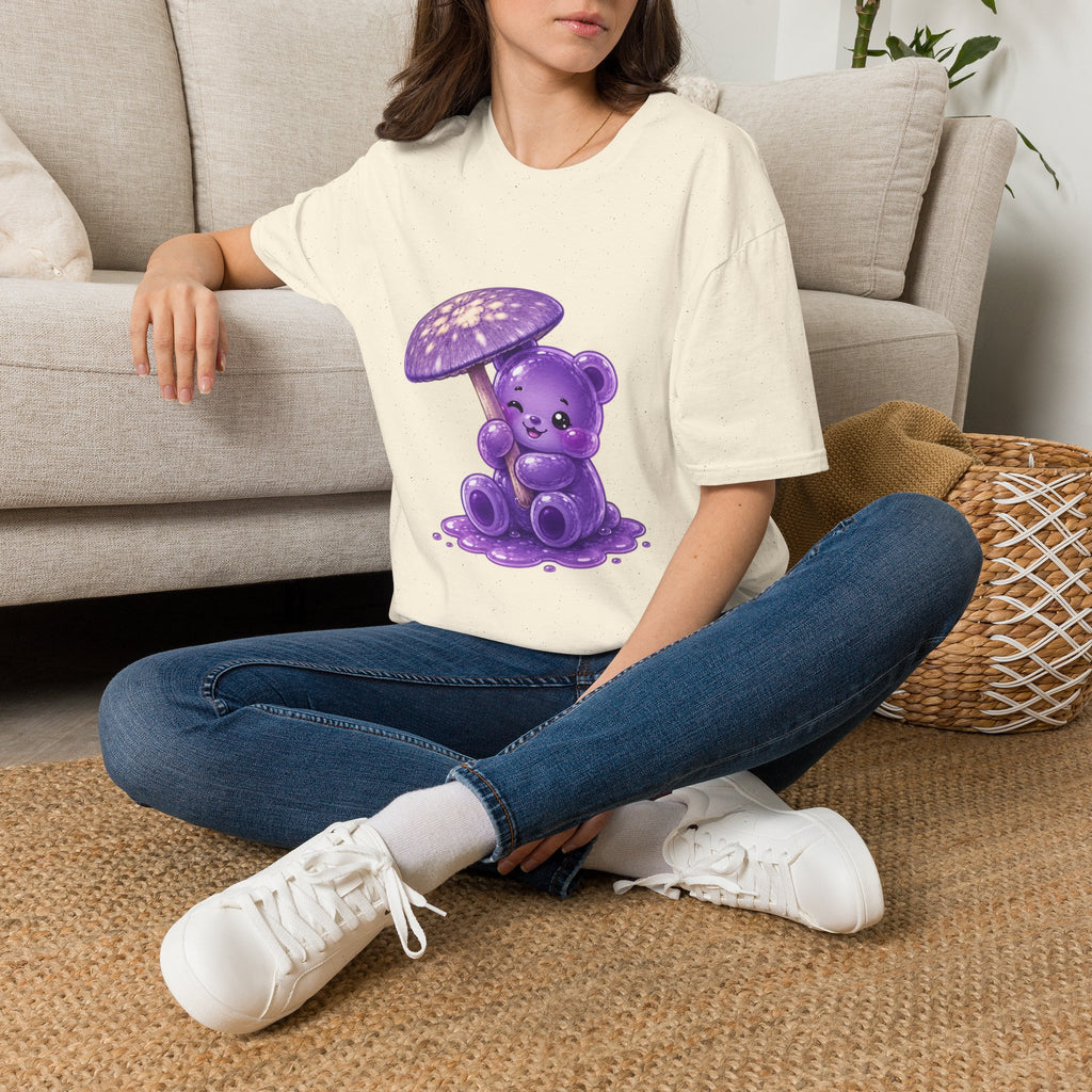 Purple Cortinarius Violaceus Mushroom Oozy Bear Special- Graphic Shirt