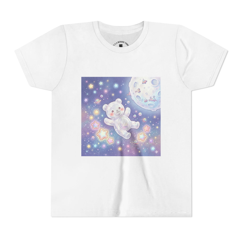 "Float Me to The Moon" Gooey White Crystal Gummy Bear Youth Tee