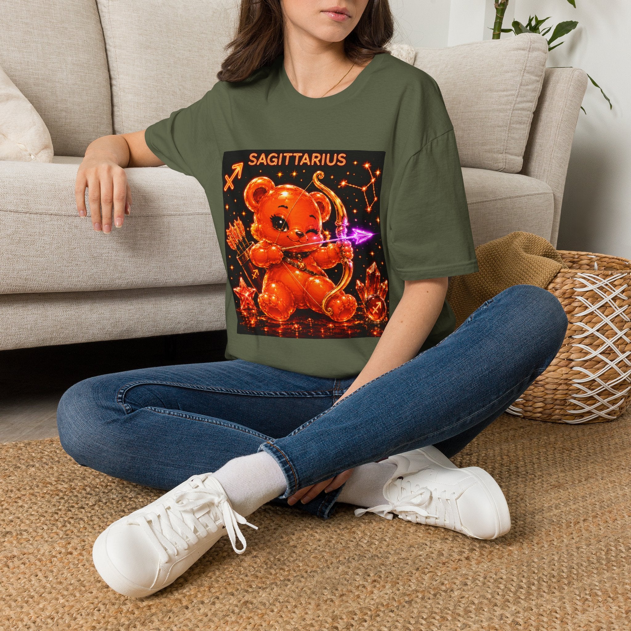 Sagittarius Zodiac Constellation Oozy Bear Special- Graphic Shirt