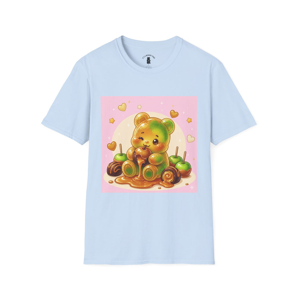Caranel Apple Gooey Gummy Bear Candy T-Shirt — Sweet Illustration