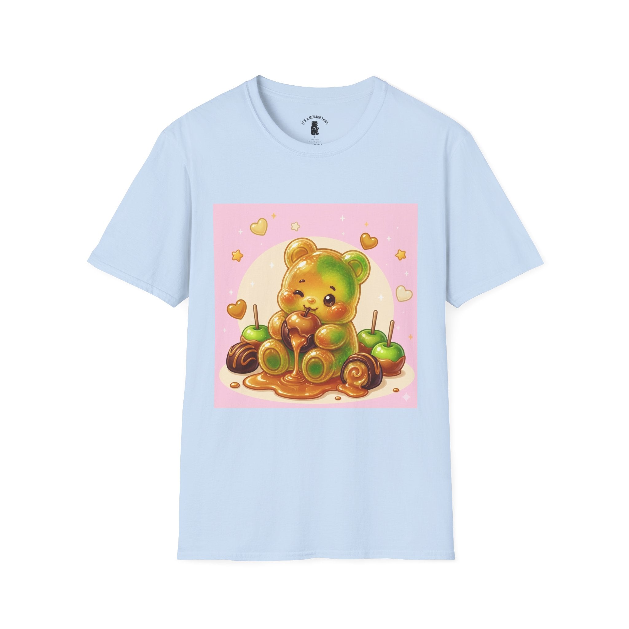 Caranel Apple Gooey Gummy Bear Candy T-Shirt — Sweet Illustration