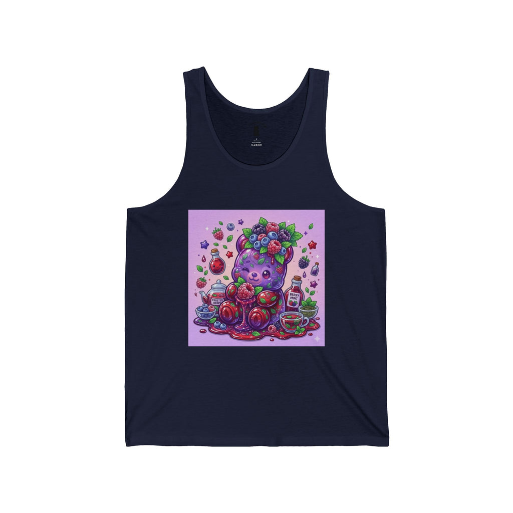 Mixed Warm Mint Berry Chai, Exotic Gooey Gummy Bear- Kawaii Graphic Tank Top