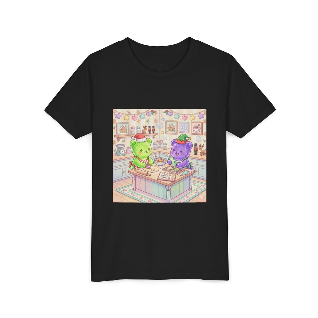 Gooey Gummies making Holiday Cookies T‑Shirt — Cute Pastel Kitchen Baking Design