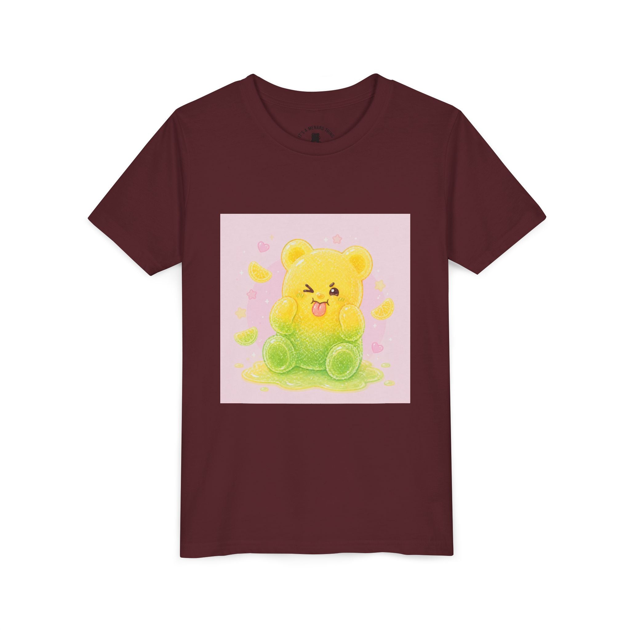 Cute Lemon & Lime Sour Gooey Gummy Bear Kids- Graphic Youth T-Shirt