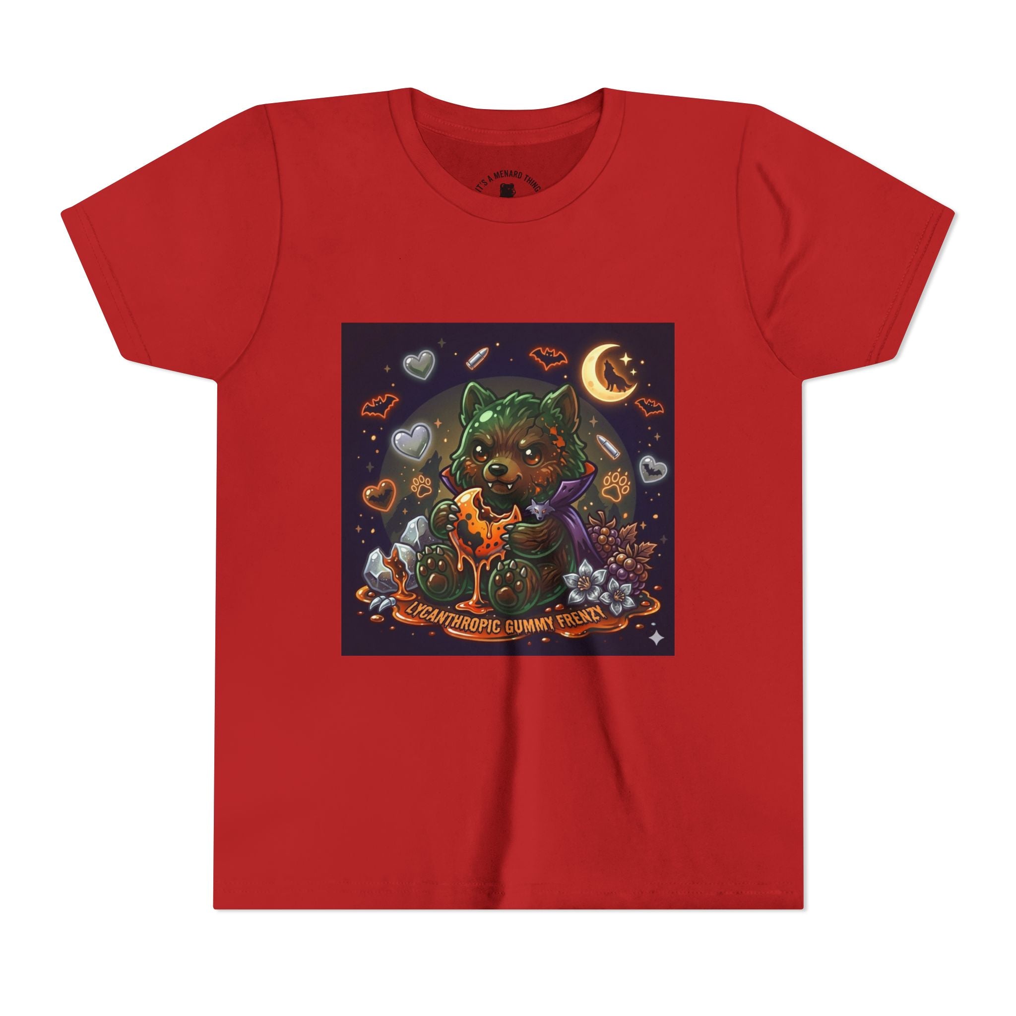 Halloween Werewolf Gooey Gummy Bear- Youth T-Shirt