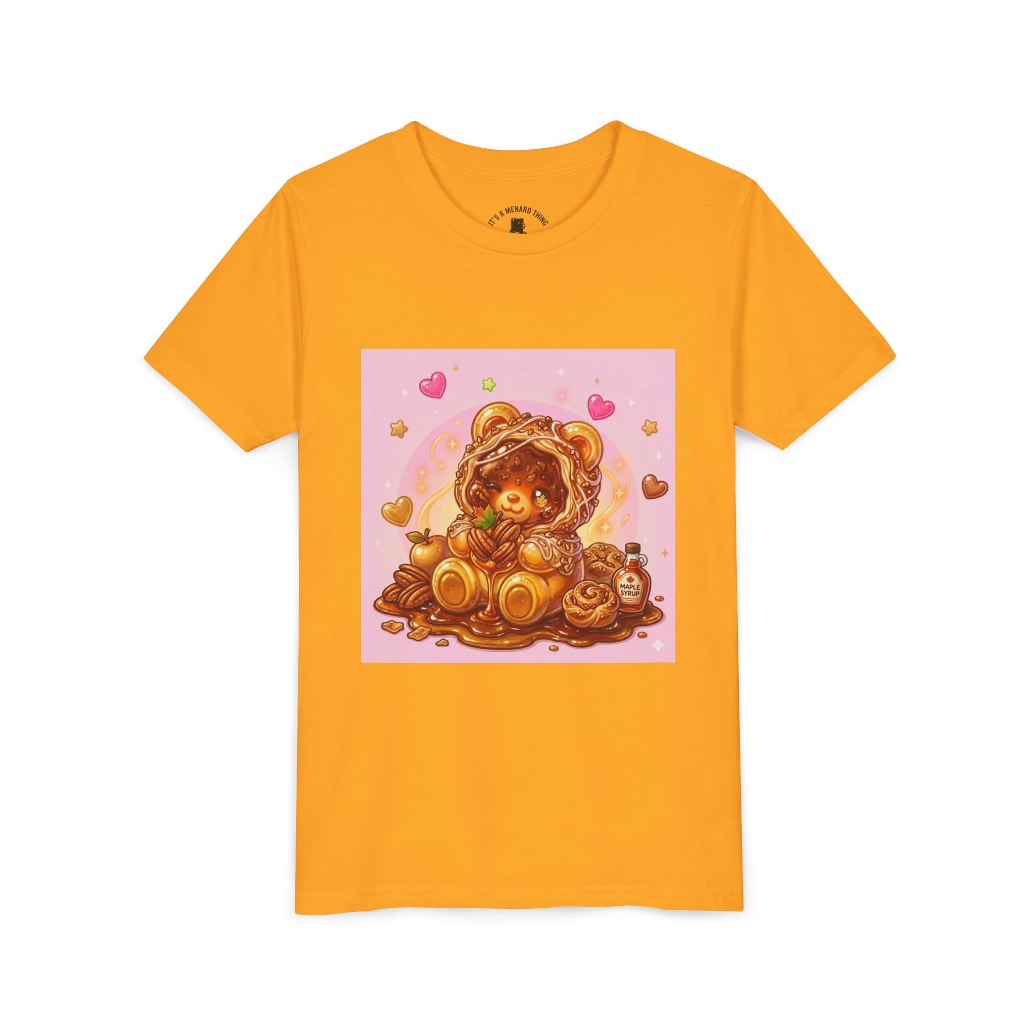 Cinnamon, Butter & Pecan Danish Gooey Gummy Bear Youth T-Shirt