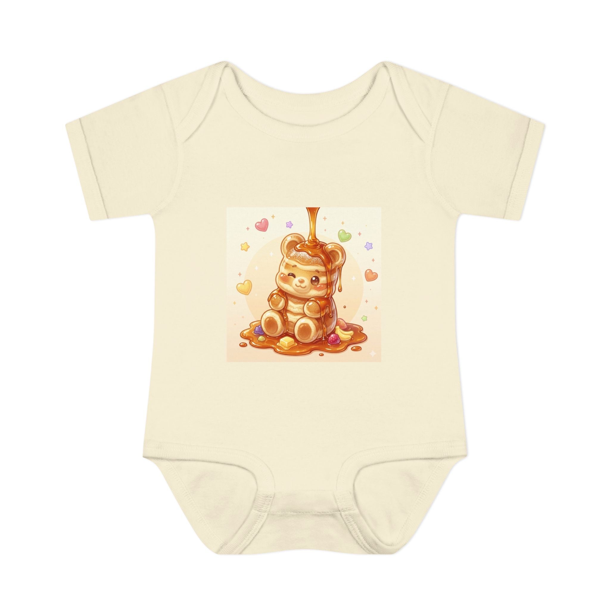 Fluffy Gooey Pancake Gummy Bear Baby Bodysuit — Cute Gummy bear Infant Onesie