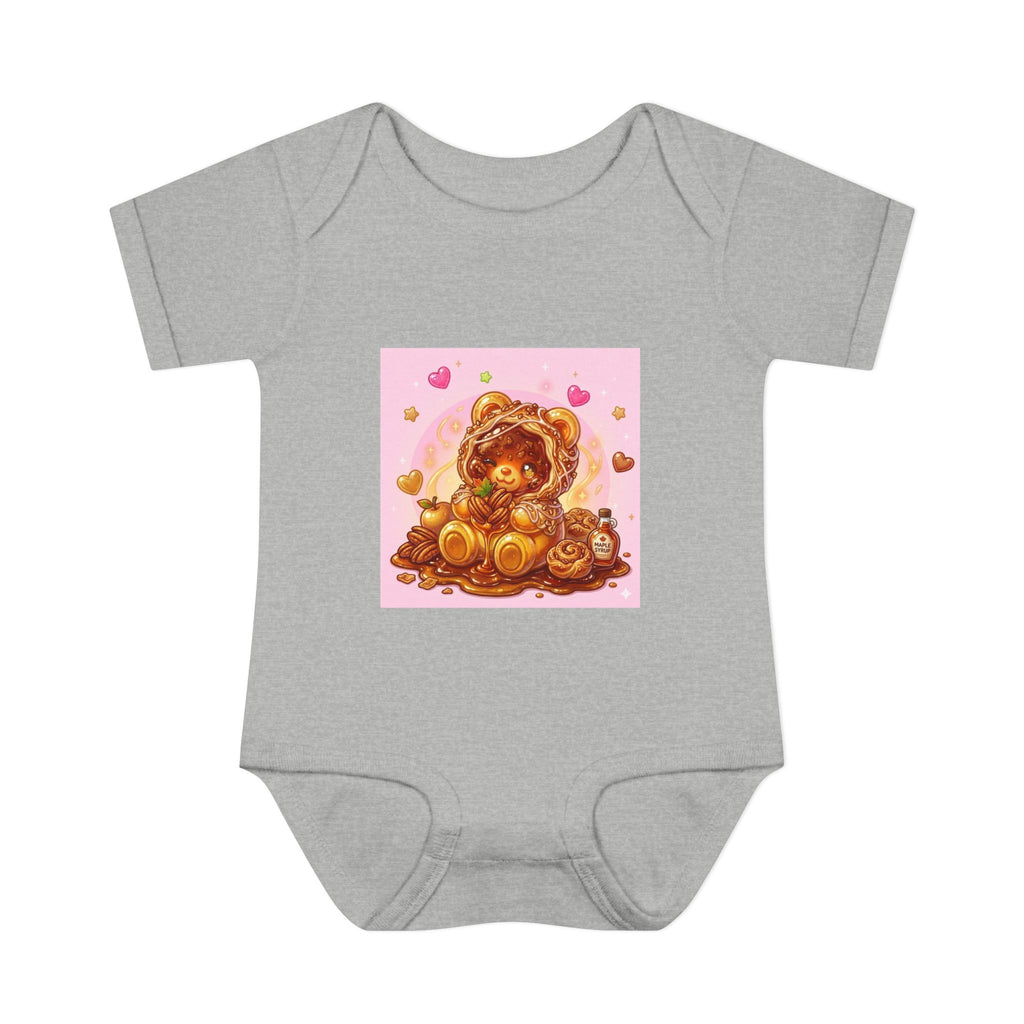 Maple Pecan Danish Gooey Gummy Bear in Puff PJs Baby Onesie
