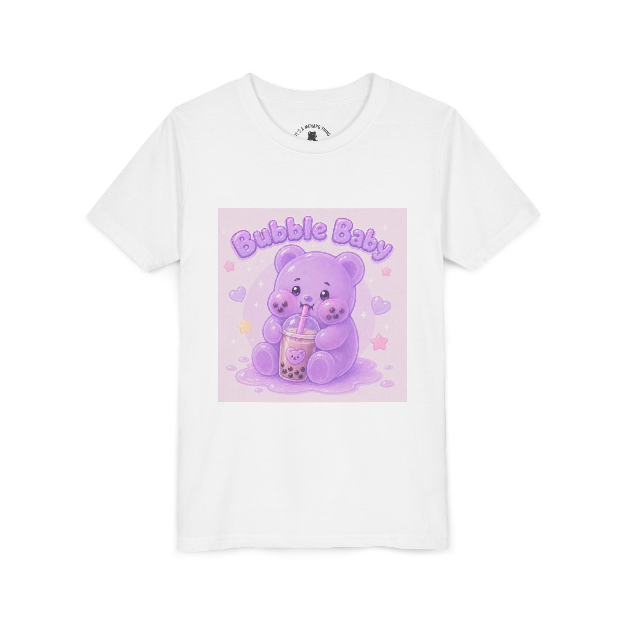 'Bubble Baby' Gooey Gummy Bear Boba Milk Tea Graphic