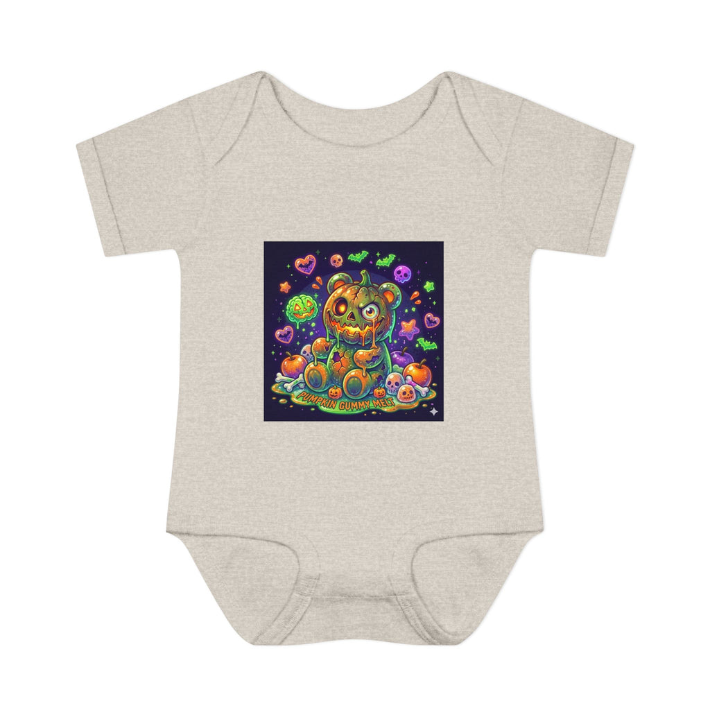 Halloween Pumpkin Head Gooey Gummy Bear - Infant Onesie