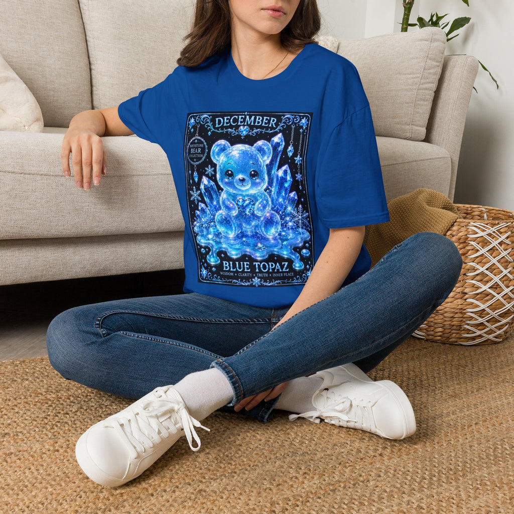 December, Blue Topaz Birthstone Oozy Bear Special Addition- Graphic Shirt