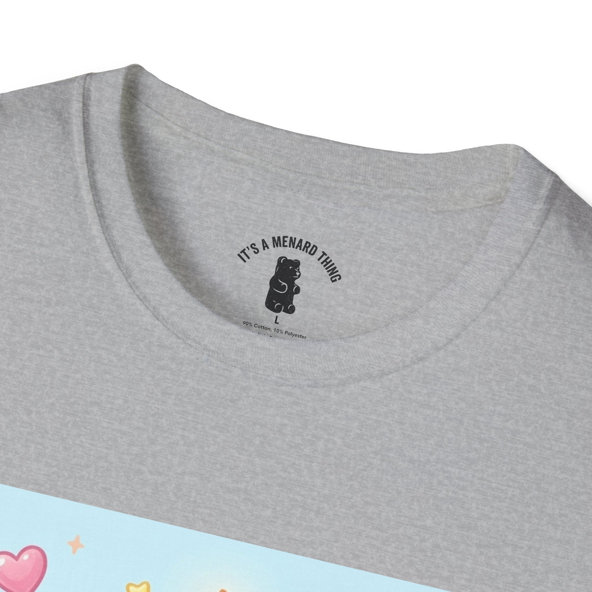 Birthday Cake and Party Gooey Gummy Bear— Kawaii Graphic T-Shirt