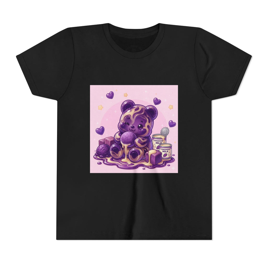 Ube & Condensed Milk Snack roll Gooey Gummy Bear Graphic Youth T-Shirt