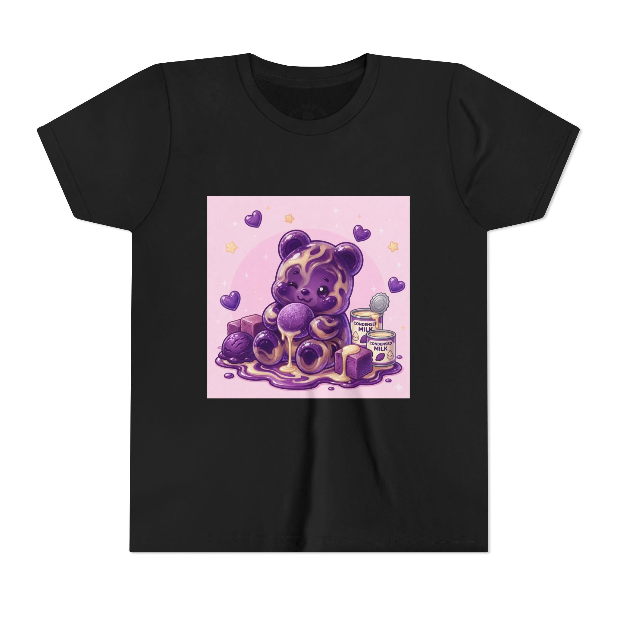 Ube & Condensed Milk Snack roll Gooey Gummy Bear Graphic Youth T-Shirt