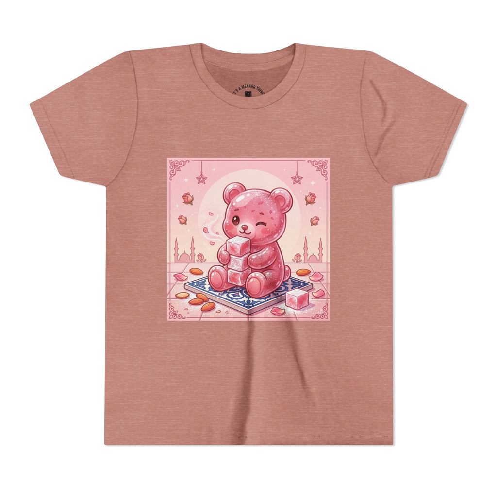 Turkish Delight Rose Water Gooey Gummy Bear- Illustration Youth T-Shirt