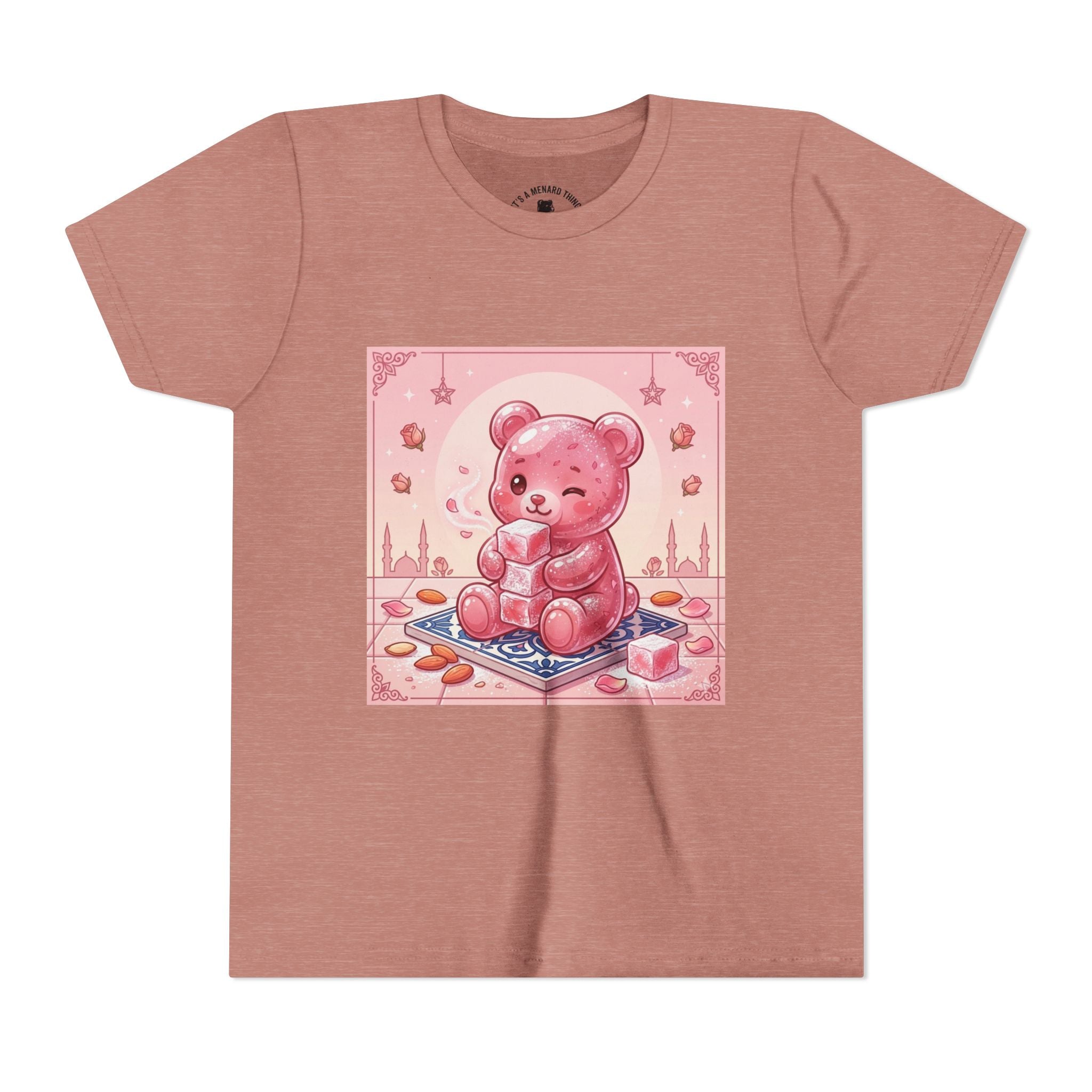 Turkish Delight Rose Water Gooey Gummy Bear- Illustration Youth T-Shirt