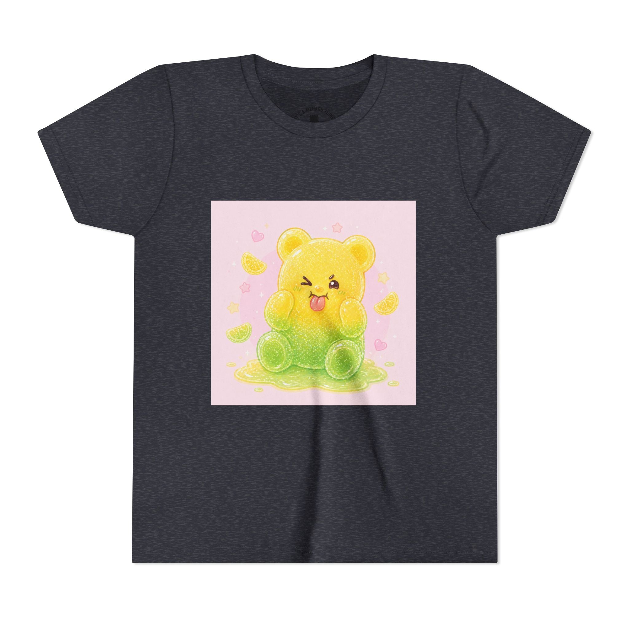 Cute Lemon & Lime Sour Gooey Gummy Bear Kids- Graphic Youth T-Shirt
