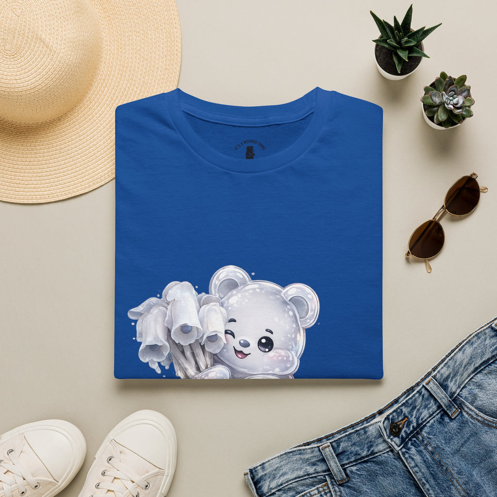 Special Ghost Pipe Mushroom Cluster, White Oozy Bear Gummy Friend- Graphic Shirt