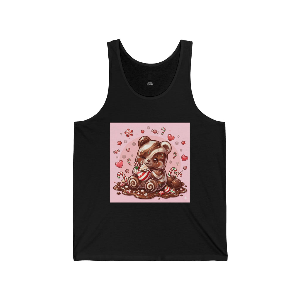 Peppermint Hot Chocolate, Gooey Gummy Bear- Kawaii Graphic Tank Top