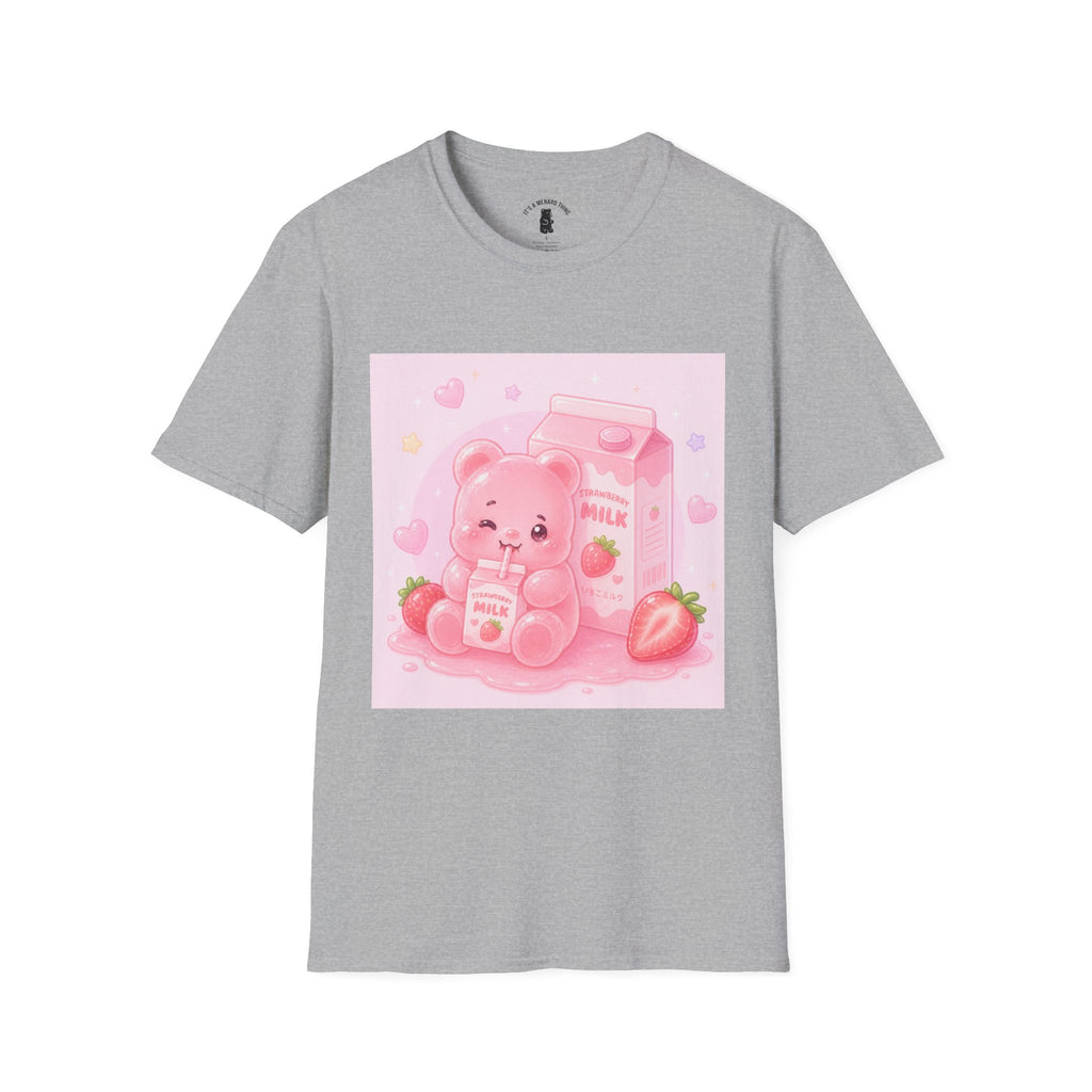 Strawberry Milk Gooey Gummy Bear T-Shirt