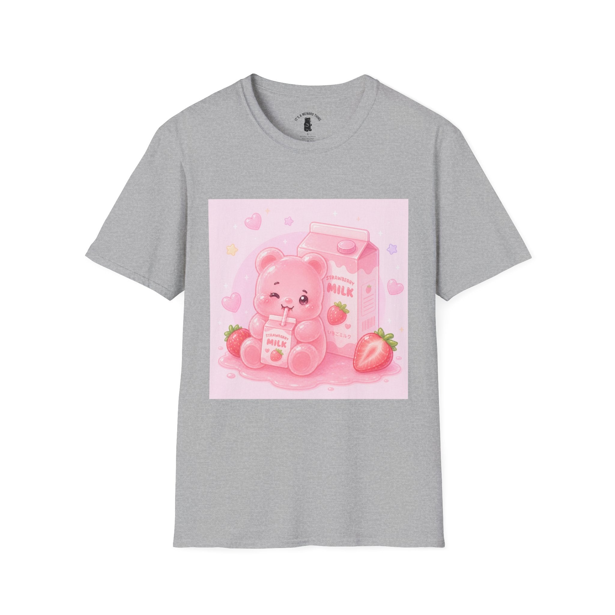 Strawberry Milk Gooey Gummy Bear T-Shirt