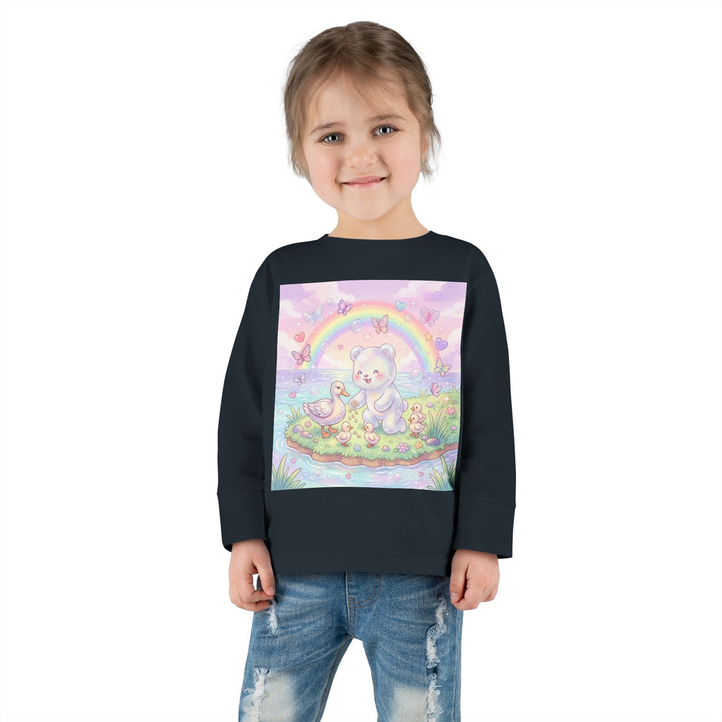 Feeding The Ducks at The Park, Oozy Bear Gummy Friend- Graphic Long Sleeve Shirt