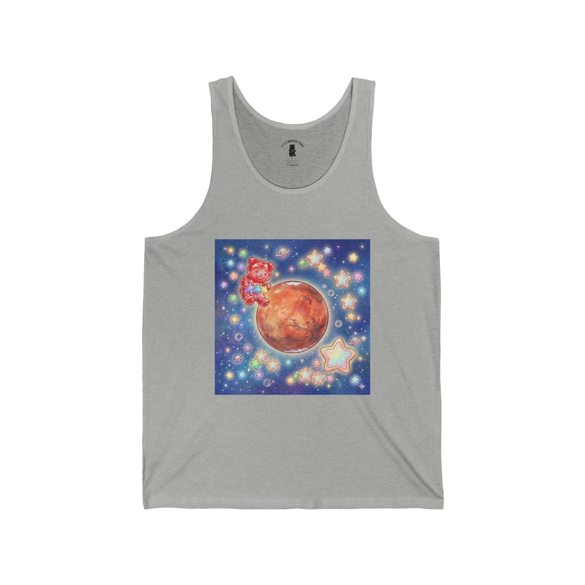Take me To Mars Home, Special Crystal Red Gooey Gummy Bear— Kawaii Graphic Design