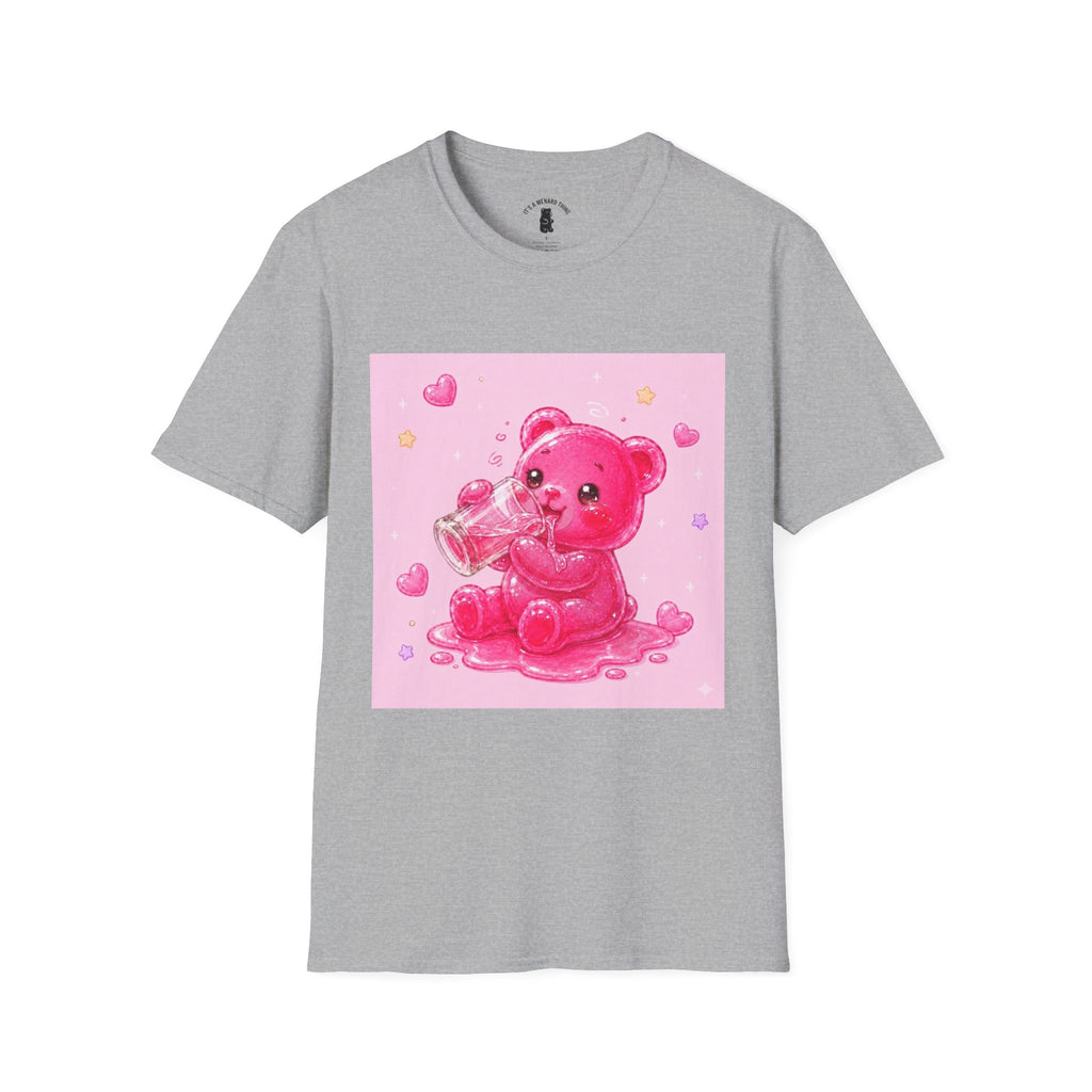 Sugar Shock Shot, Boozy Gooey Gummy Bear- Kawaii Graphic T-Shirt