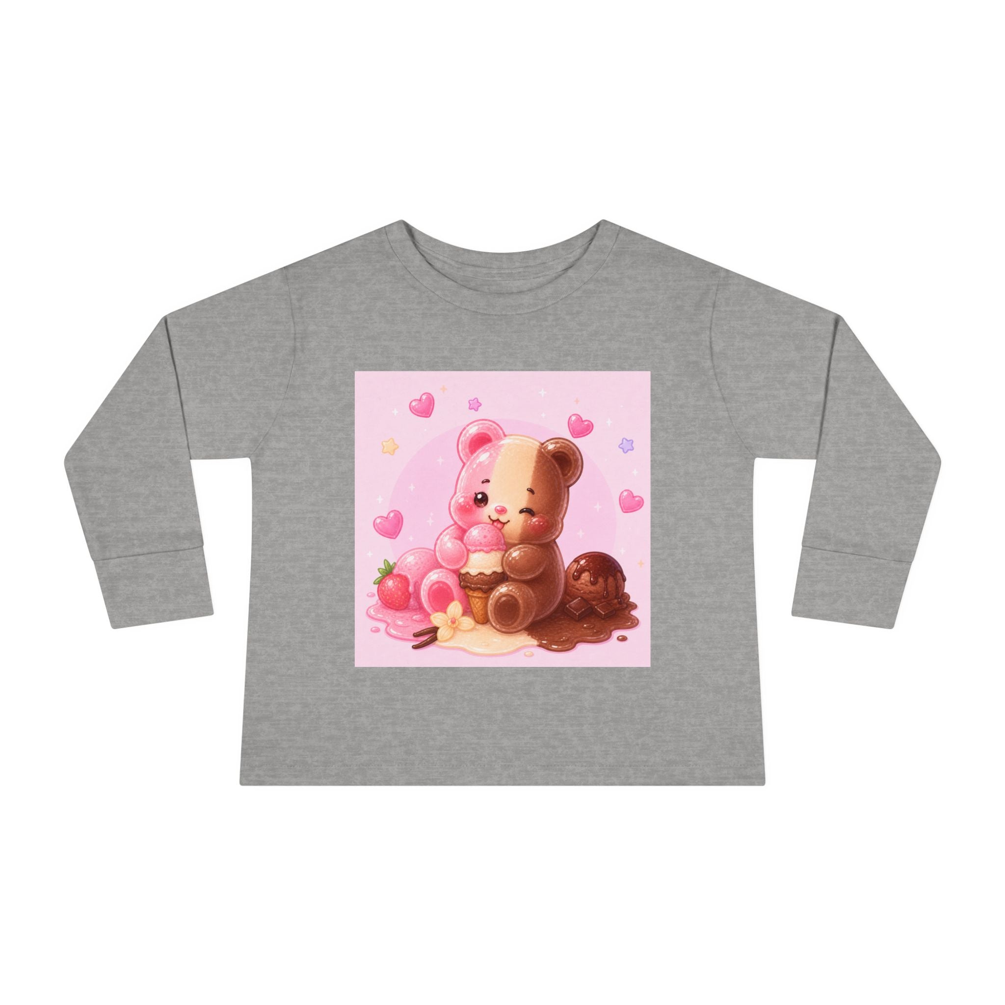 Neapolitan Ice Cream Special, Oozy Bear Gummy Friend- Kids Long Sleeve Shirt