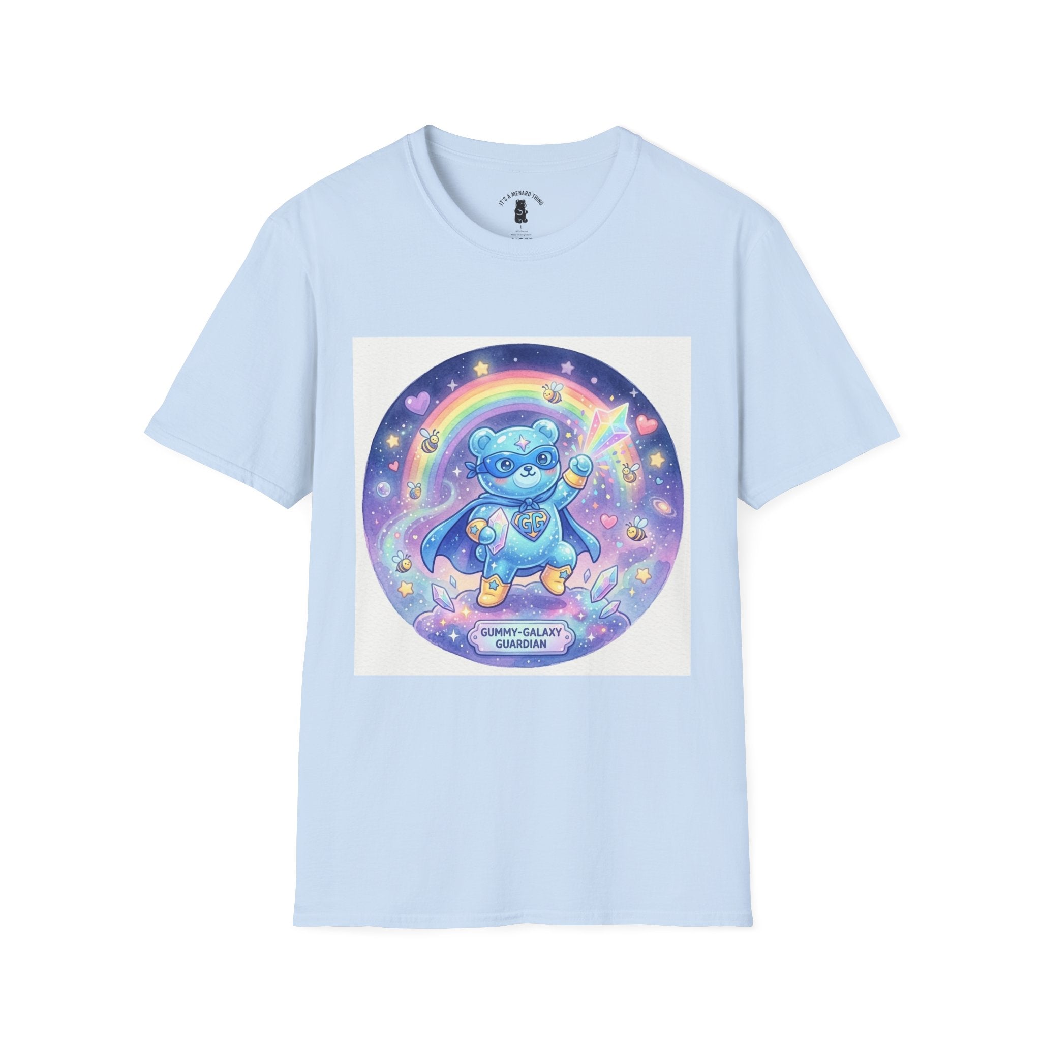 Mighty Super Crystal Gooey Gummy Bear- Kawaii Graphic T-Shirt